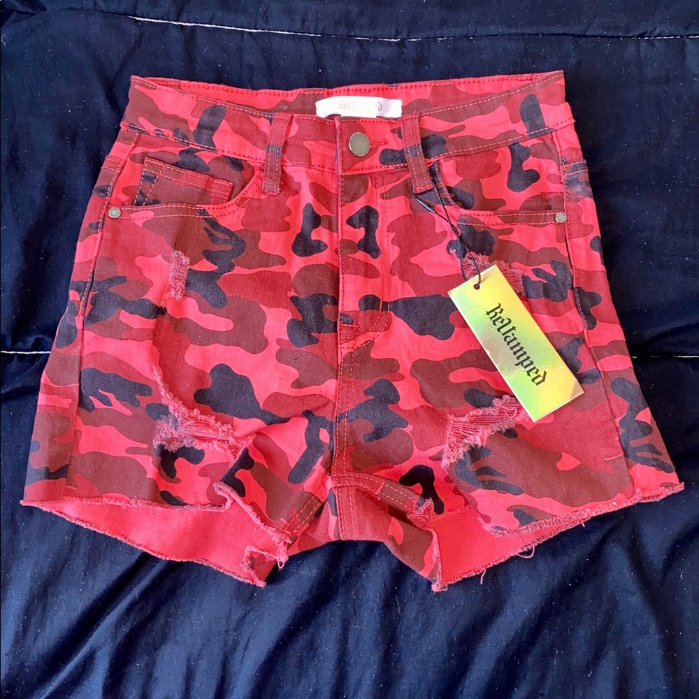 Revamped denim red army distressed s…